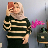Maudy Rajut Sweater bahan Rajut Knitwear Tebal Atasan Panjang Wanita Oversize Motif
