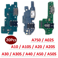 20Pcs， USB Power Charging Connector Board Plug Port Dock Cables For Samsung A02S A10 A10S A20 A20S A30 A30S A40 A50 A50S A750