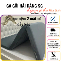 Ga bọc nệm 2 mặt khoá kéo thun lạnh Hàn Quốc cao cấp,bọc toàn bộ nệm