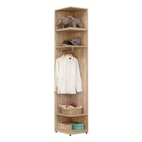 【文創集】博洛歐 加高1.5尺開放式衣櫃/收納櫃-45x45x237cm免組