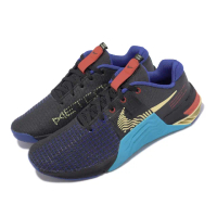 【NIKE 耐吉】訓練鞋 Metcon 8 男鞋 黑藍 撞色 重訓 穩定 健身 經典 運動鞋(DO9328-003)