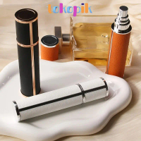 Refill Bottle Perfume Travel Premium Leather, 12ml Botol Putar Spray isi ulang Parfum
