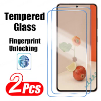2Pcs Fingerprint Unlock Tempered Glass Screen Protector For Samsung Galaxy S24 S22 S23 S21 Plus S24 Ultra S23 S20 S21 FE Full