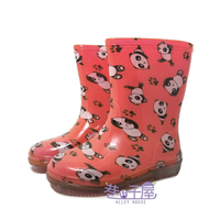 童款熊貓造型雨鞋 雨靴  雨天必備 [9312] 粉色 MIT台灣製造 超值價$298【巷子屋】