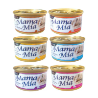 【Seeds 聖萊西】MamaMia 純白肉貓餐罐 85g*12罐組(貓罐 副食 全齡貓)