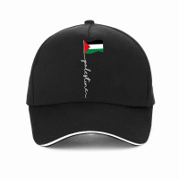[Tiktok] หมวก/ Funny Palestine Flag Palestinians hat Summer Graphic Cotton Streetwear pop Hip hop ha
