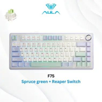 Aula F75 F-75 Wireless Mechanical Gaming Keyboard RGB Backlit 3 Mode Connection Hot Swappable SnowSh
