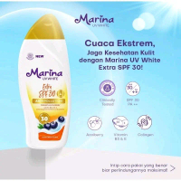 Marina Hand Body Lotion UV White Extrat Spf 30 PA++ 185 ml Original Suncreen Sunblock