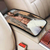 Center Console Cover Pad Can Yaman Actor Car Armrest Cover Mat Abdominal Muscles Four Seasons Auto Interior