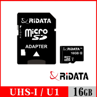 RIDATA錸德 MicroSDHC UHS-I Class10 16GB 手機專用記憶卡
