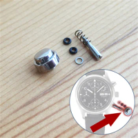 steel timing pusher button for IWC CLASSIC PILOT'S IW3706 automatic watch