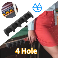 Sandaran Stik Billiard 4 Slot Premium Cue Holder Karet Anti Slip/Rak Stik Billiard Multifungsi