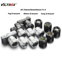 VILTROX 23mm 33mm 56mm 13mm F1.4 Auto Focus APS-C for Canon M Fuji X Mount Lens Sony E Nikon Z mount Lens Fujifilm XF Camera Len