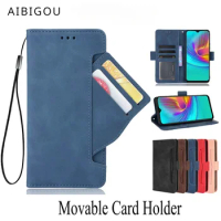 For OnePlus Nord CE 4 5G Retro Leather Flip Case Card Holder Removable Wallet Book Magnet Cover For OnePlus Nord CE4 Phone Bags
