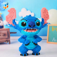 SMY Nano Block Stitch Lilo Mainan Anak Bricks Education Toys Balok Susun Puzzle Animasi 3D Model