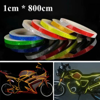 Decorative Accessories Motorcycle Rim Tape Reflective Wheel Sticker Decal 1cm*800cm Vinyl Car Warning Sticker Motorcycle Styling