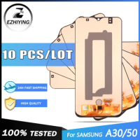 10 Piece/Lot OLED For Samsung Galaxy A30 A305 A50 A505 LCD Display Touch Panel Screen Digitizer Assembly No/With Frame