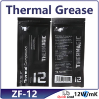 ZF-12 4g 12W/mk Thermal paste Performance Thermal Conductive Grease Paste processor CPU GPU Cooler Cooling Fan Compound Heatsink