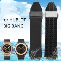 25*19mm Silicone Watch Band for HUBLOT BIG BANG Classic Fusion Series 25*17mm Waterproof Men's Watch Strap Watch Accessories