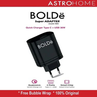 BOLDe Super Adapter Double Max Kepala Charger Handphone Fast Charging Hitam