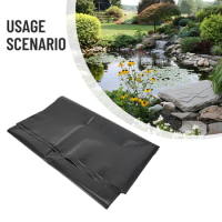 Fish Pond Liner Pond Membrane Reinforced Waterproof Black Clearance Durable Landscaping Liner Cloth PE Membrane