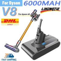 Original 21.6V 6000mah/8000mAh Replacement Battery for Dyson V8 Absolute Handheld Vacuum Cleaner For Dyson V8 SV10 Battery