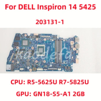 203131-1 Mainboard For DELL Inspiron 14 5425 Laptop Motherboard CPU: R5-5625U R7-5825U GPU: GN18-S5-A1 2GB DDR4 100% Test OK