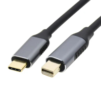 6ft 1.8m USB 3.1 Type C USB-C Source to Mini DisplayPort DP Displays Male 4K Monitor Cable for Laptop 1.8m