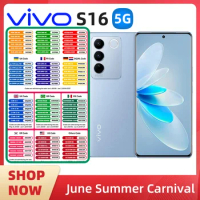 Vivo S16 Snapdragon 870 5G smartphone 66W Super Flash Charger 4600 Google Play 64Mp Main Camera Phone NFC 120Hz used phone