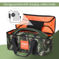 Waterproof Travel Carrying Case Adjustable Strap Bluetooth-compatible Speaker Storage Case Portable for JBL BOOMBOX 3/BOOMBOX 2