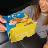 Box Donat Laminasi Isi 1 (10x10x5) Custom Printing
