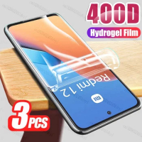 3PCS Hydrogel Film For Xiaomi Redmi 12 5G 12C Screen Protector For Note 12 Pro Plus 12R 12T 12 Turbo Mi 12S Ultra 12 Pro 12 Lite