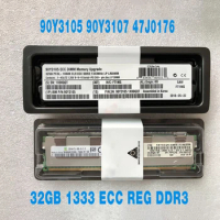 1PCS For IBM 3850 X5 X3500 3650 M4 3950 X5 32GB 1333 ECC REG DDR3 Server Memory 90Y3105 90Y3107 47J0176