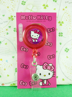 【震撼精品百貨】Hello Kitty 凱蒂貓 伸縮萬用扣-圓紅坐姿 震撼日式精品百貨