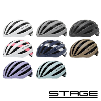 《STAGE》輕量單車安全帽 AEROJET系列 多色 亞洲頭型/競賽/頭盔/單車/自行車