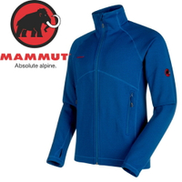 【MAMMUT 男Aconcagua Jkt彈性刷毛外套《群青藍》】1014-17861/刷毛衣