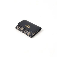 Dompet CHRISTIAN DIOR MONTAIGNE 30 VERONIA OBLIQUE BEIGE TRIFOLD WALLET 100% ORIGINAL 9X6CM
