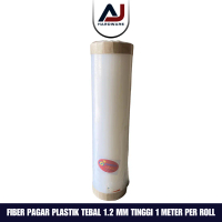 Penutup Pagar Rumah Fiber Garis Plastik Tebal 1.2 MM Tinggi 1 M Roll