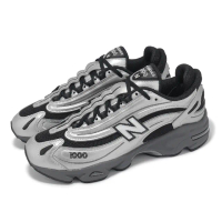 【NEW BALANCE】休閒鞋 1000 男鞋 女鞋 金屬銀 黑 復古 緩震 NB(M1000EGR-D)