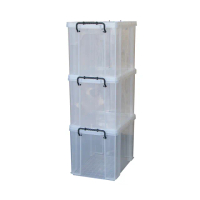 【KEYWAY】聯府高型整理箱19L-3入透明收納箱K14
