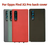 Original Housing For Oppo Find X2 Pro CPH2025 PDEM30 OPG01 Battery Back Cover Rear Door Case with Camera Glass Frame+Sticker