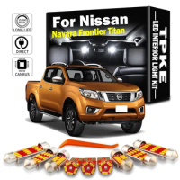 LED Interior Dome Map Plate Light Kit Accessories For Nissan Navara D22 D40 D23 Frontier Titan 1997- 2019 2020 2021 2022 2023