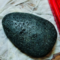 Batu petir asli warna hitam pekat jumbo