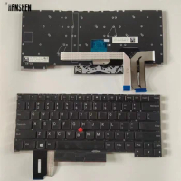 US Laptop Keyboard for Lenovo Thinkpad E480 E485 E490 T480S T490 T495 L380 L390 L480 L490 P43s