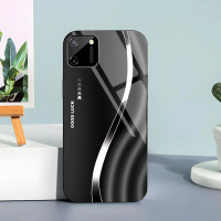 Ốp Lưng cho REALME C11 ,C11 2021, C20 Mặt kính cường lực, cao cấp Họa tiết GOOD LUCK