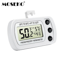 MOSEKO Waterproof Digital Kitchen Refrigerator Thermometer Fridge Freezer Max/Min Temperature Sensor Meter With Hanging Hook