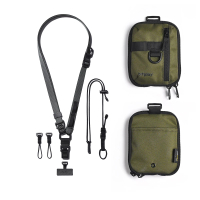 【bitplay】Essential Pouch 機能小包 V2 含頸掛繩-軍綠色 +多工機能背帶 含掛繩通用墊片