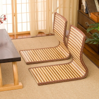 折疊和室椅 草藝居榻榻米座椅日式簡約飄窗椅單人床上電腦靠背椅無腿和室椅子『XY23113』