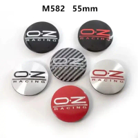 ฝาครอบล้อรถ 4 ชิ้น 55 มม. M582 โลโก้โลโก้ O.Z OZ Racing Sport สำหรับจัดแต่งทรงผมขอบรถยนต์ที่เหนือกว่