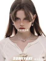【全球優品匯】SUMIYAKI 軟糖彩鋯鎖骨鏈女項鏈bulingbuling